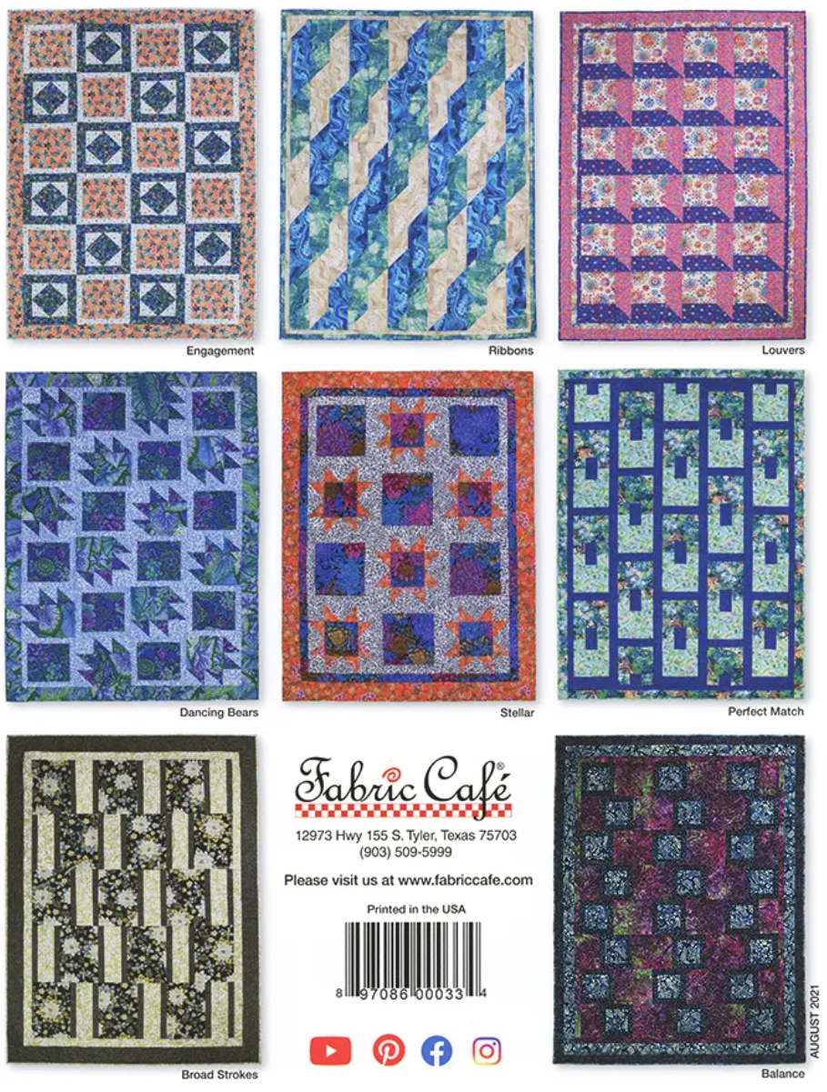 Fabric Cafe - Quilts on the Double - Three Yard Quilts