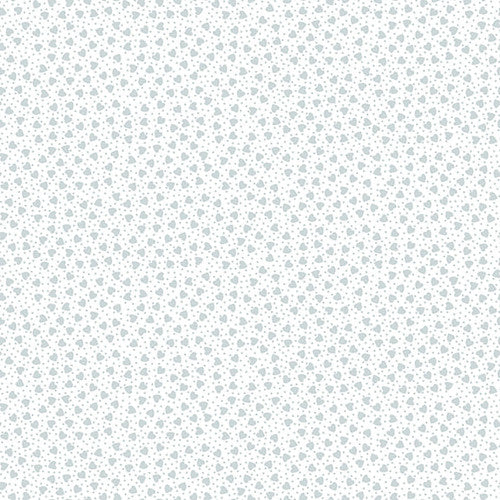 Quilter's Flour V White on White Small Hearts by Henry Glass Fabrics