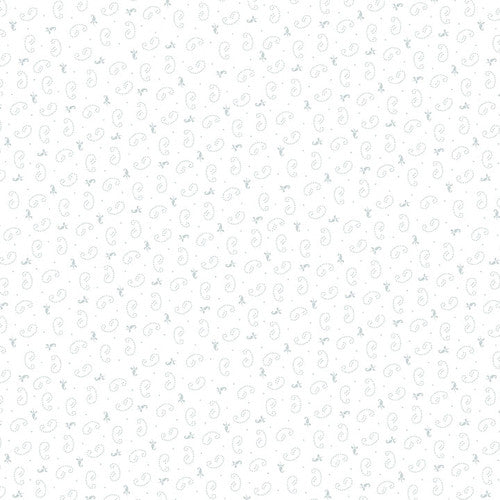 Quilter's Flour V White on White Delicate Curls by Henry Glass Fabrics