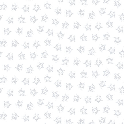 Quilter's Flour IV - Double Vine White on White 396-01W by Henry Glass Fabrics