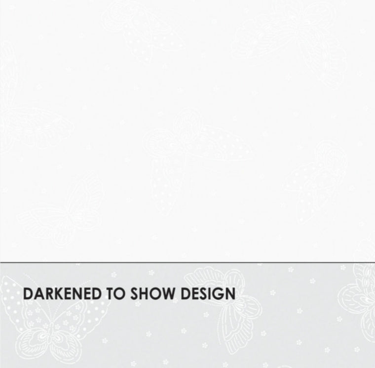 Solitaire Butterflies 320-UW Ultra White by Maywood Studio