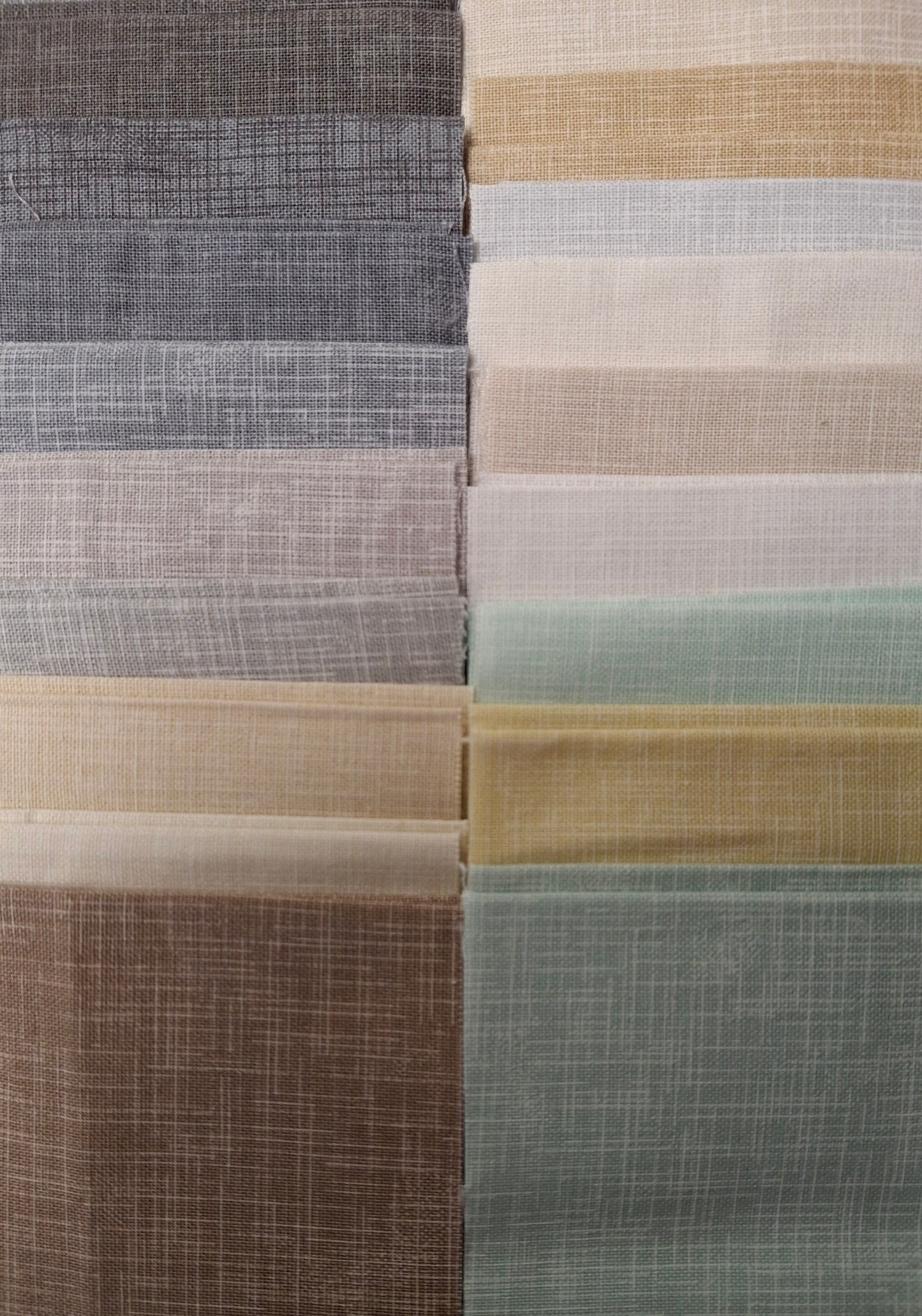 Quilter's Linen Strippers - Package of 40 - 2 of each Color Neutrals by Robert Kaufman