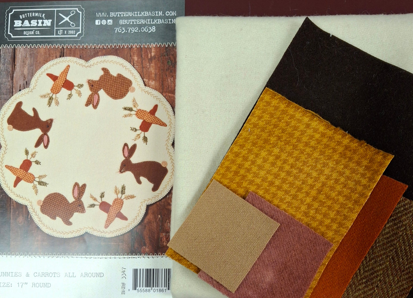 Bunnies & Carrots All Around Table Mat Kit by Buttermilk Basin