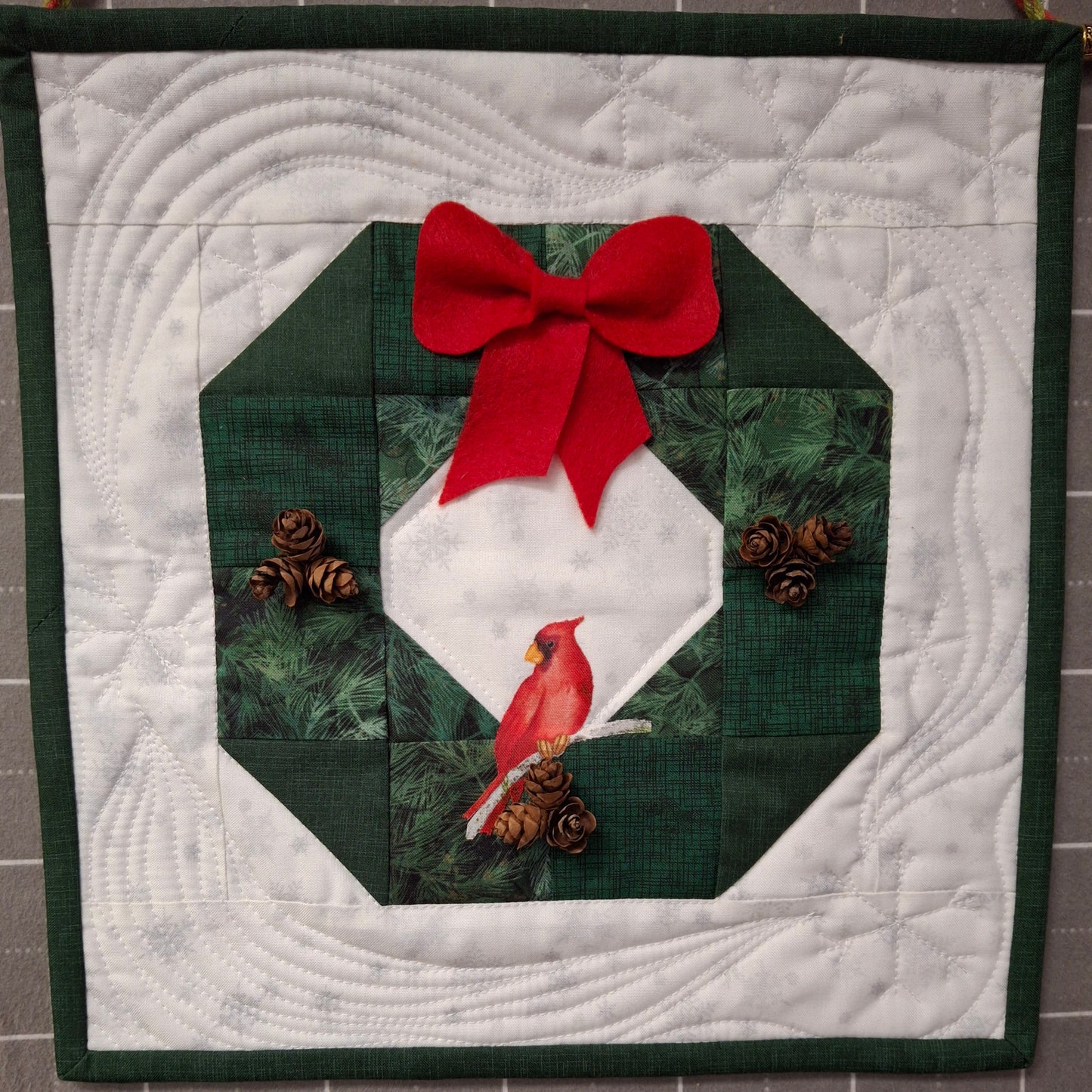 Mini Quilt in a Jar Kit - Holiday Wreath