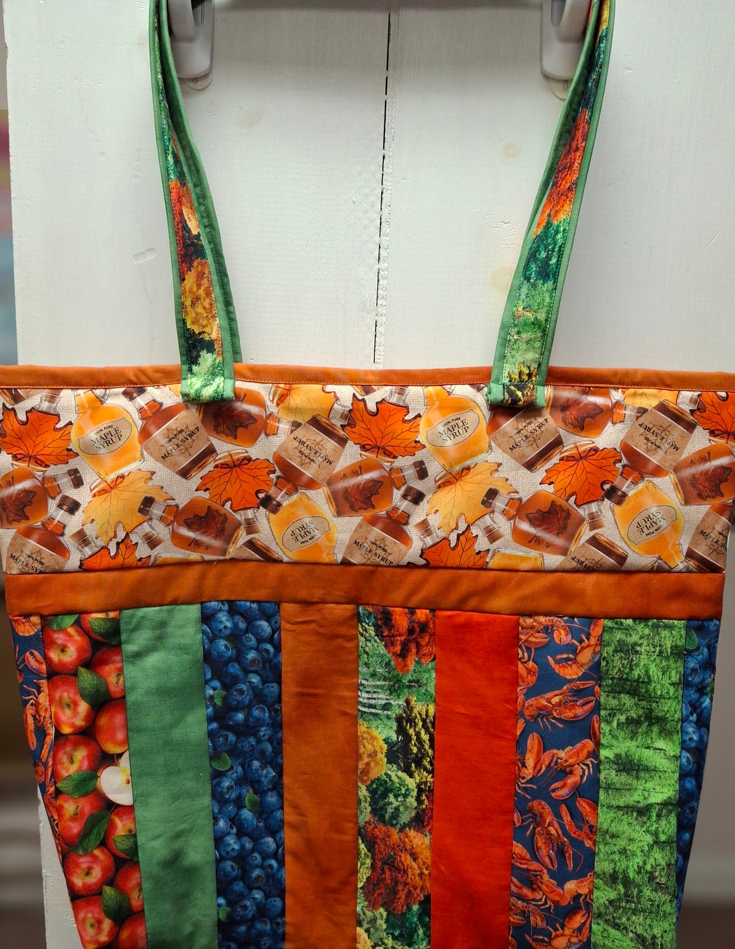 Pre-Sale - Quilt As You Go - Sophie Tote Bag Kit - Preprinted Batting & Fabric from the 2026 All New England Shop Hop