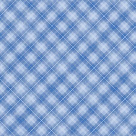 Let it Show-Man! - Plaid Medium Blue 27759-440 by Wilmington Prints
