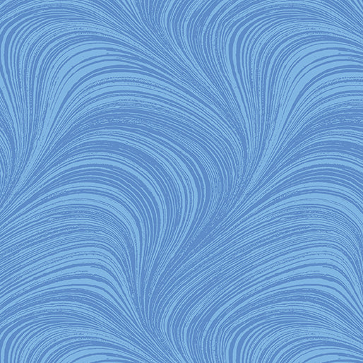 Wave Texture - Blue 2966-50 by Benartex