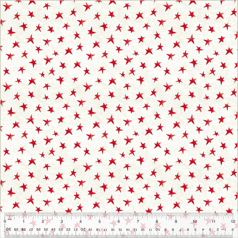 A Very Terri Christmas - Christmas Star Ivory - 54108-4 by Windham Fabrics