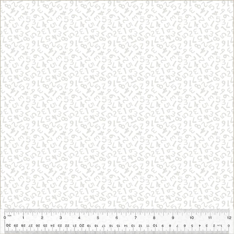 Icing - White on White - Counting - 54142-1 by Windham Fabric