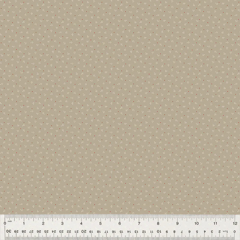 Sable & Scarlet -Taupe - 54151-3 by Windham Fabrics