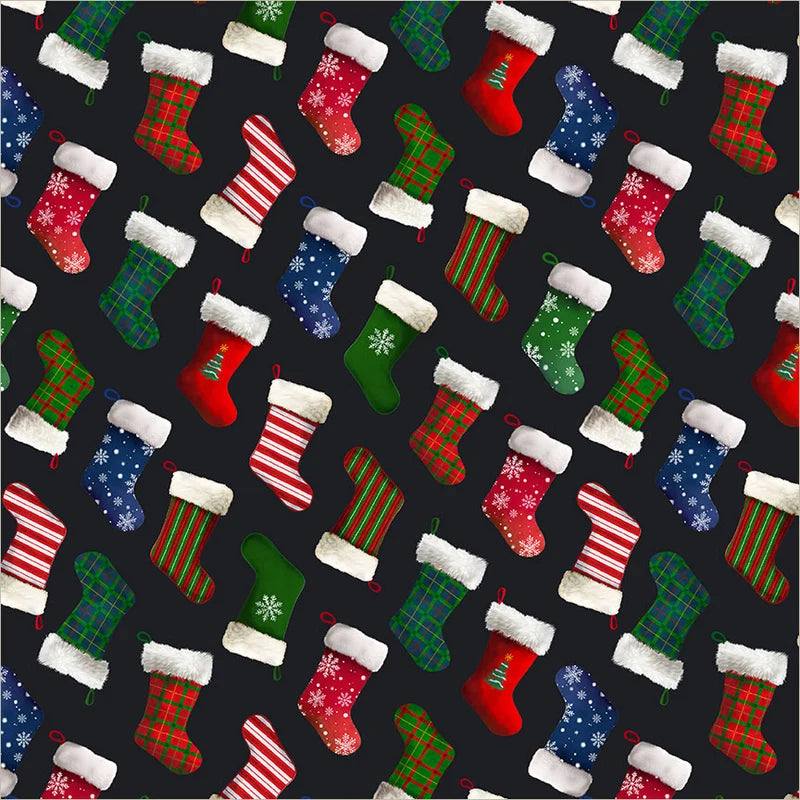 Winter Wonder - Holiday Stockings 55165D-3 by Windham Fabrics