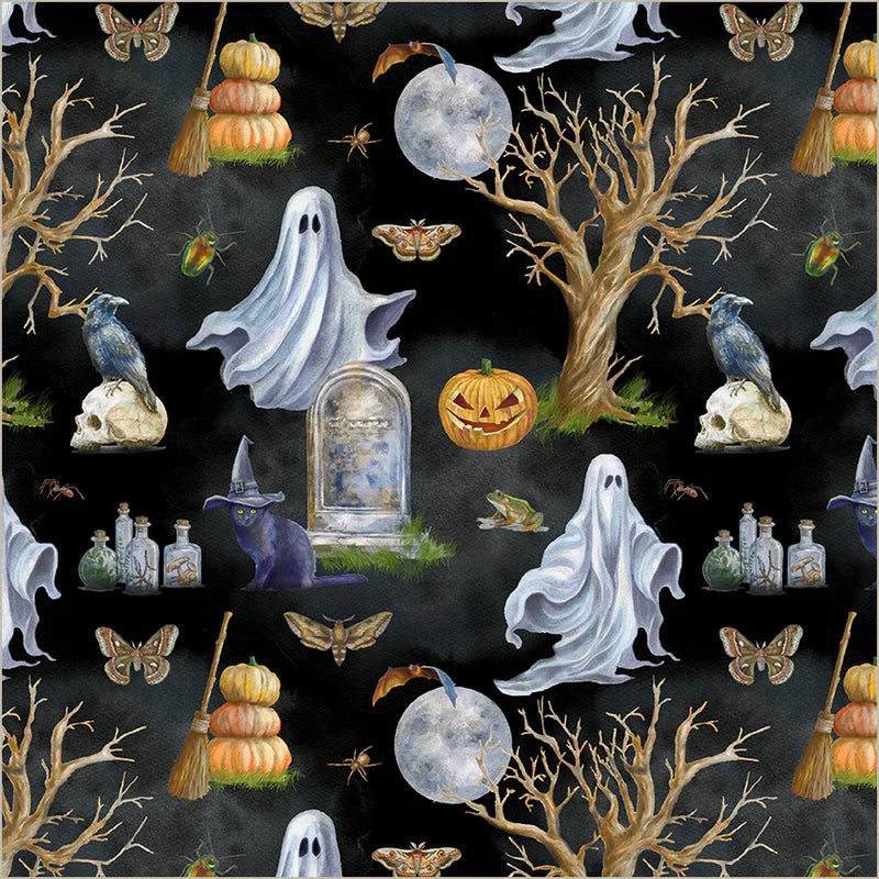 Happy Haunting - Toil and Trouble - 55178-1 by Windham Fabrics