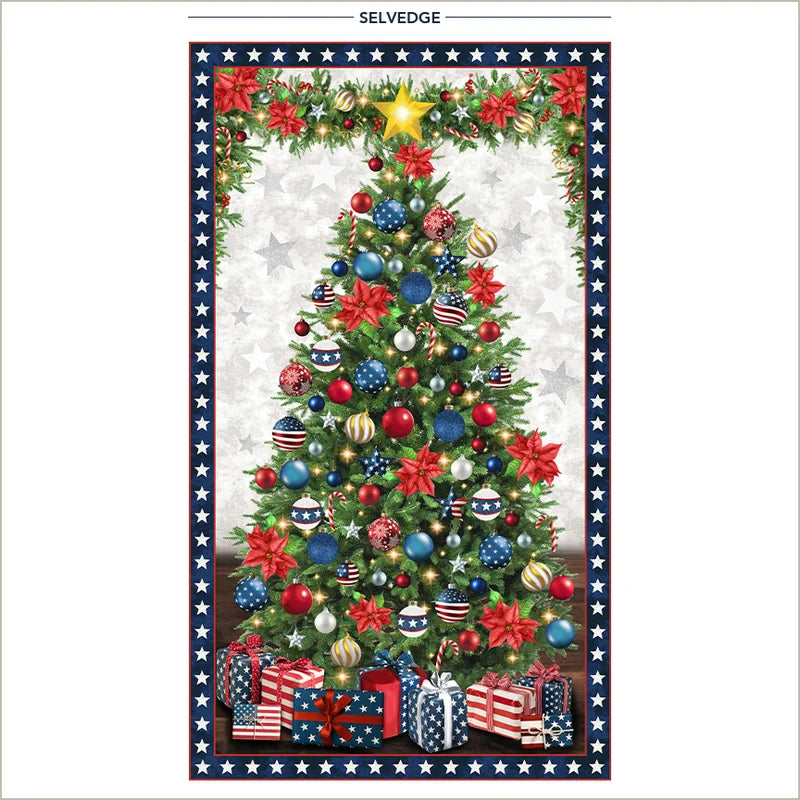 All American Christmas Tree Panel (167)