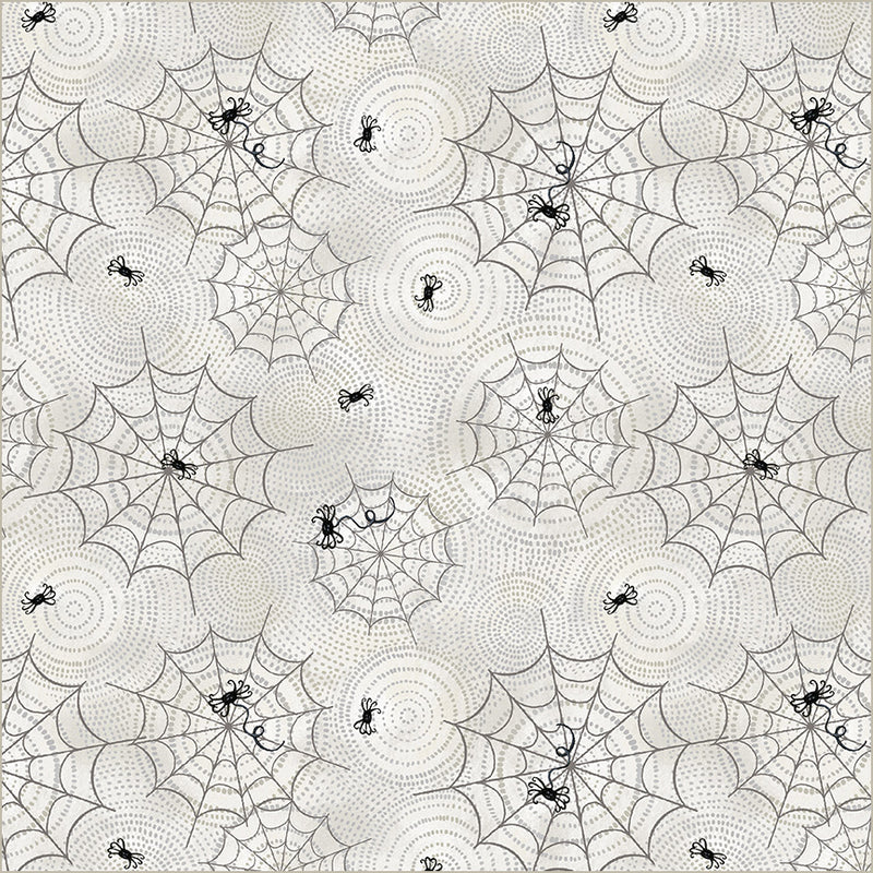 Midnight Hollow - Spider Maze Moonlight - 55304-6 by Windham Fabrics