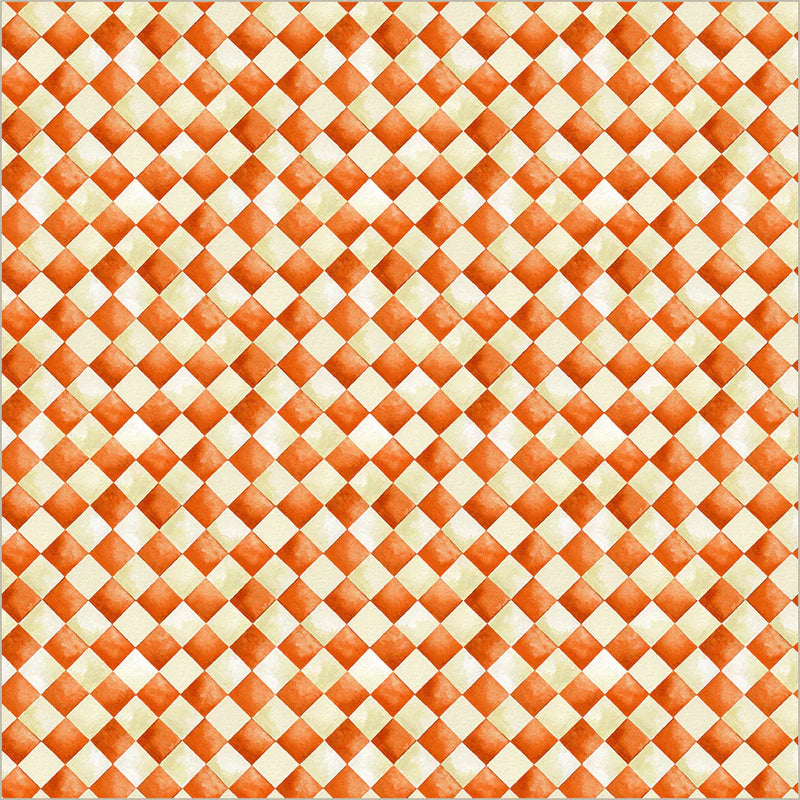 Midnight Hollow - Halloween Check Fiery - 55307-5 by Windham Fabrics