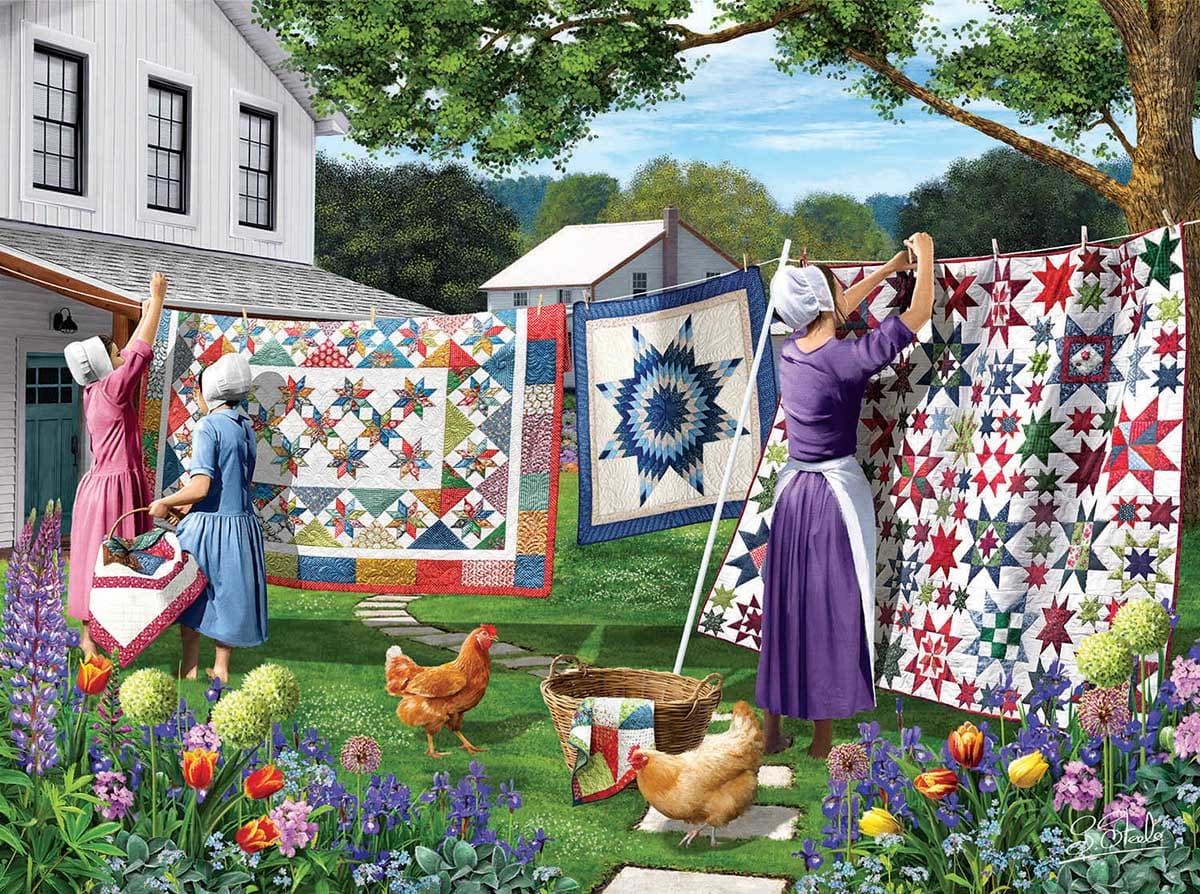 Puzzles - Quilts in the Backyard 500 Pc. Puzzle