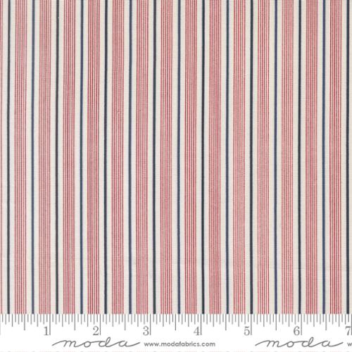 American Gatherings III - Primitive Gatherings Cloud with Multi Stripe 49321 11 by Moda