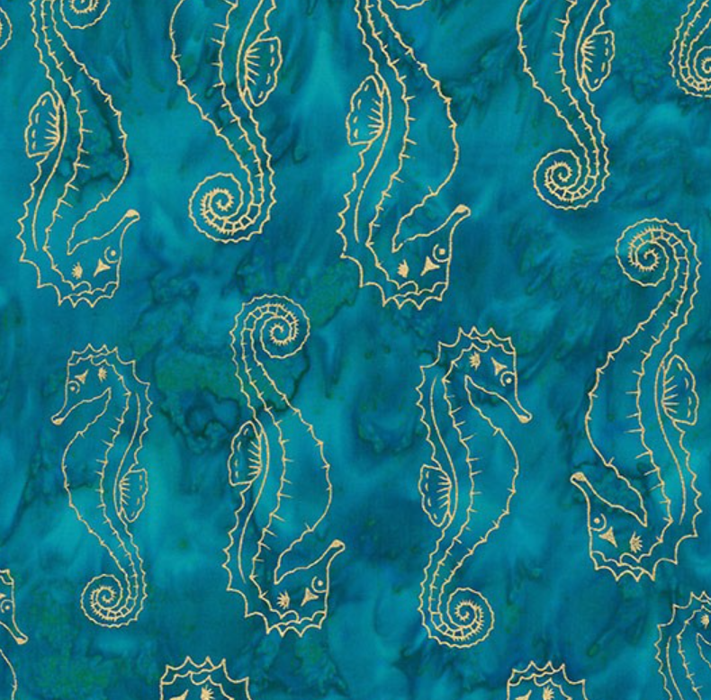 Sea Creature with Metallic BTM9200-PECO-D by Michael Miller Fabrics
