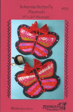 Bohemian Butterfly Placemats by Annie's Keepsakes
