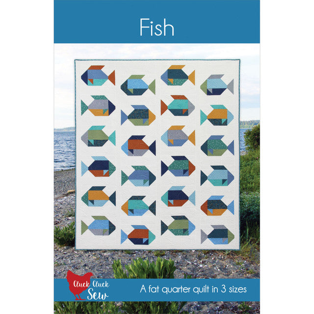 Fish - A Fat Quarter Quilt Pattern by Cluck Cluck Sew