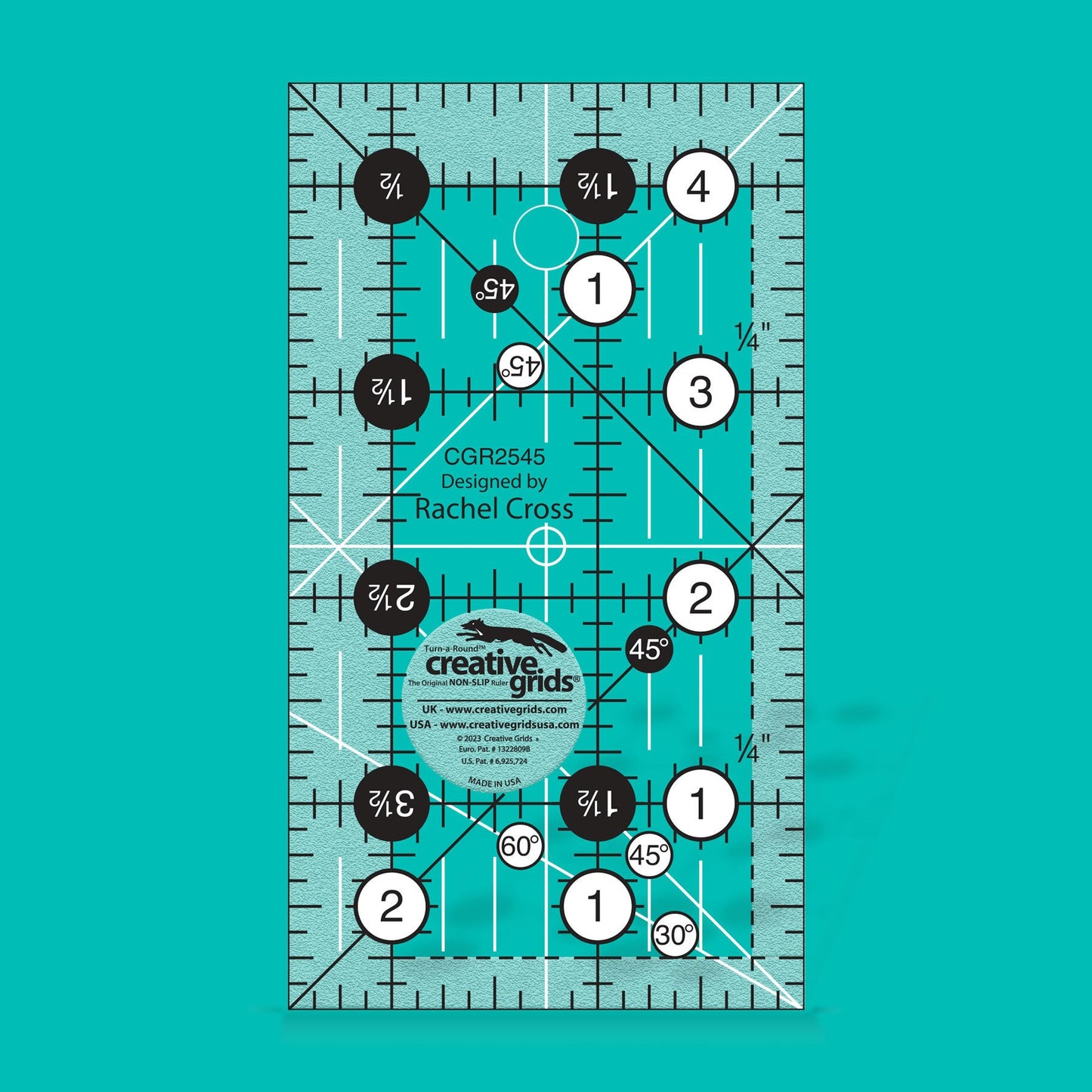 Creative Grids - 2 1/2" x 4 1/2" Ruler CGR2545