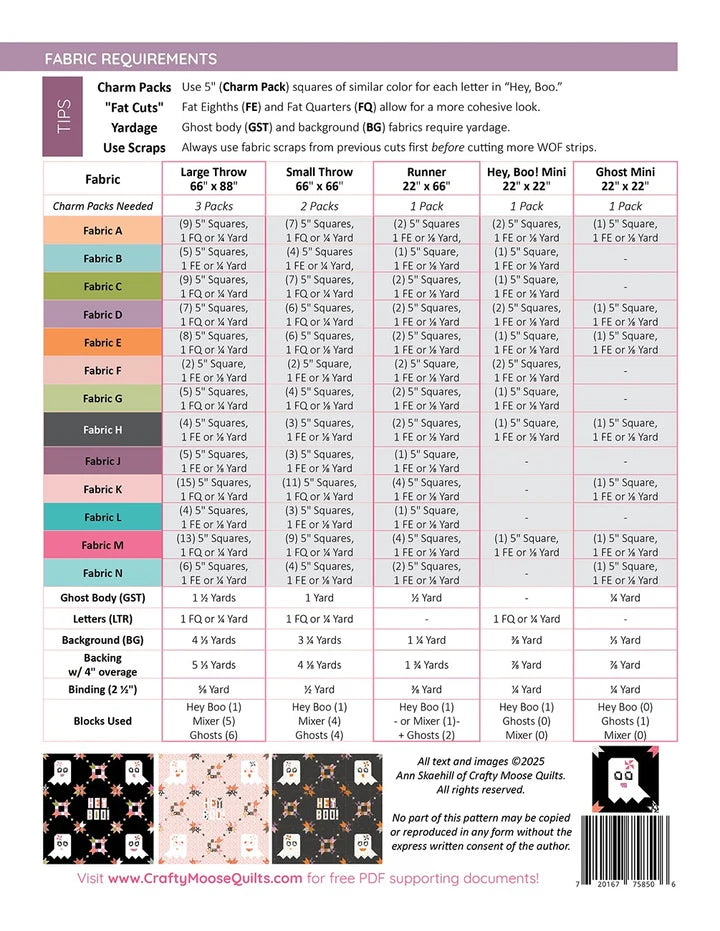 Hey Betty Boo Quilt Pattern - Designed by Ann Skaehill for Crafty Moose Quilts