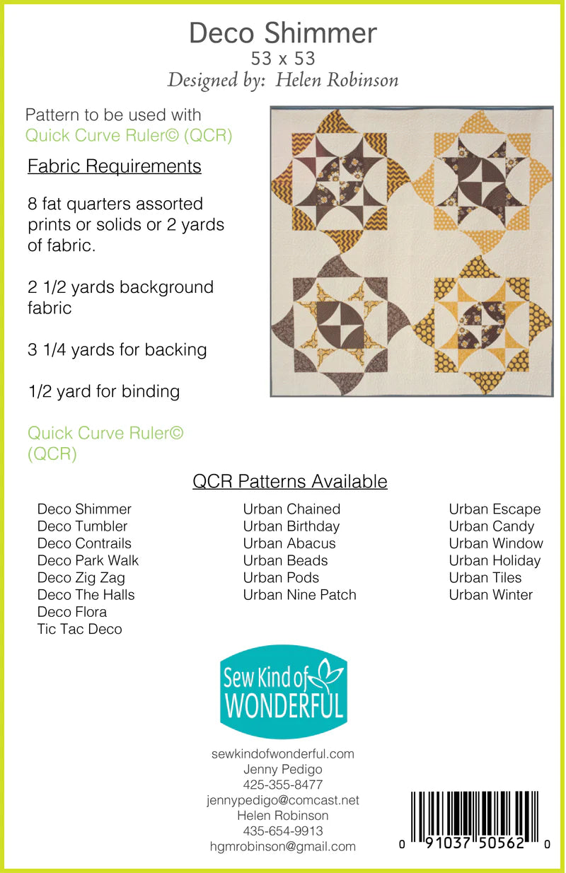 Sew Kind of Wonderful - Deco Shimmer Quilt Pattern