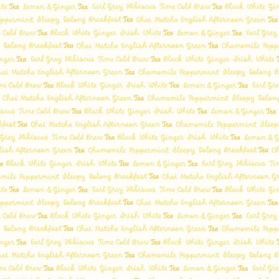 Tea for Two - Yellow Words R191197D Cindy Staub for Marcus Fabrics
