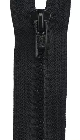 Zippers - 28" Separating Sport Zipper - Black by Coats & Clark