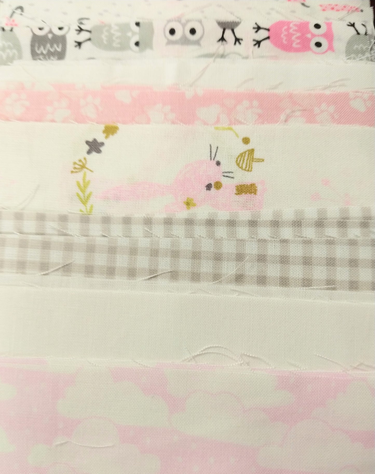 Pink/Tan/Grays Precuts 5"