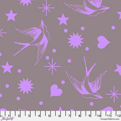 Tula Pink Neon True Colors - Fairy Flakes - Mystic by Free Spirit