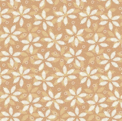 Secret Garden - Daisies - Beige by Oasis Fabrics