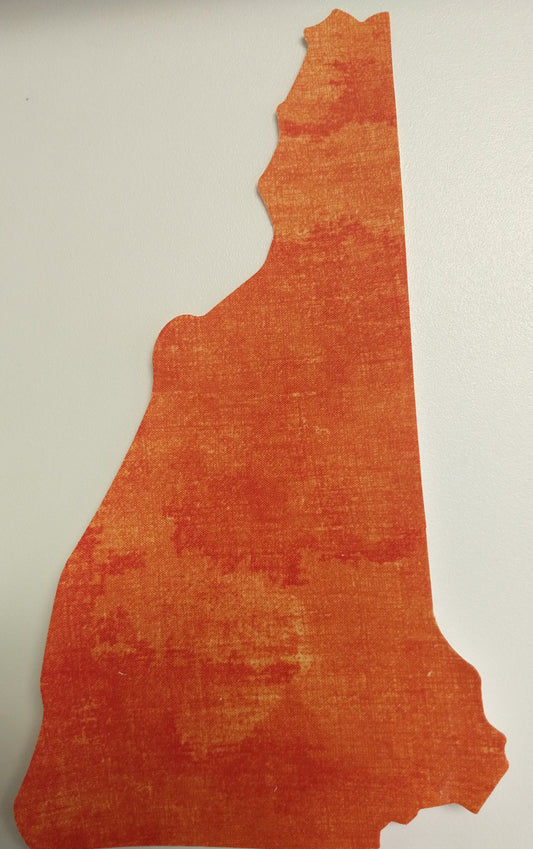 Applique - NH State Prefused - Orange - Small