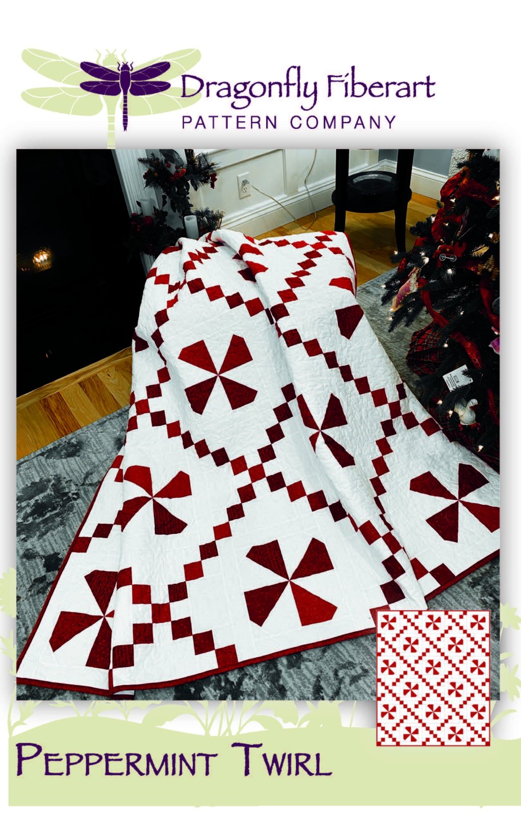 Peppermint Twirl Pattern by Dragonfly Fiber Pattern Company