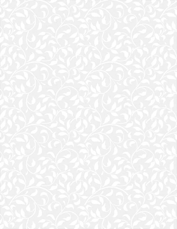 Essentials - Climbing Vines White on White 38717 100 by Wilmington Prints