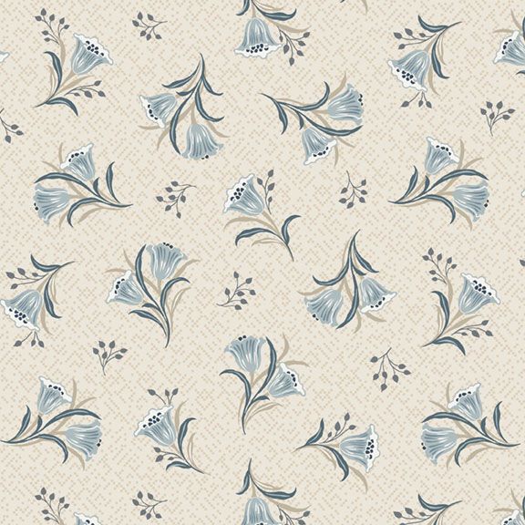 Nouveau Smithsonian - R651063D Tipsy Tulips - Beige by Marcus Fabrics