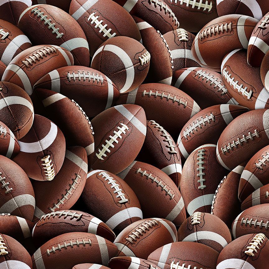 Football - Sport Brown CD3878 by Timeless Treasures