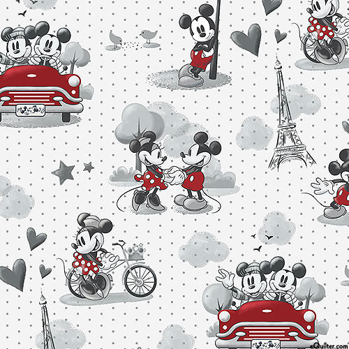 Mickey & Minnie Vintage Romance- Licensed Character 65215 for Springs Creative