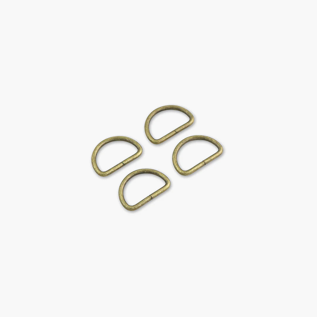 Sallie Tomato - 1" D-Ring Set of 4 - Antique