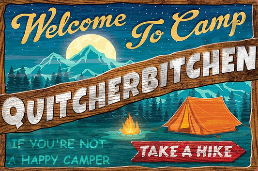 Novelty Sign - Welcome to Camp............