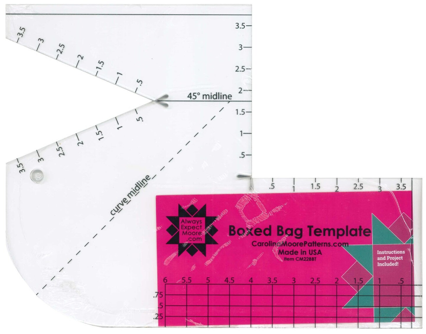 Boxed Bag Template by Carolina Moore Patters Paradise Quilting