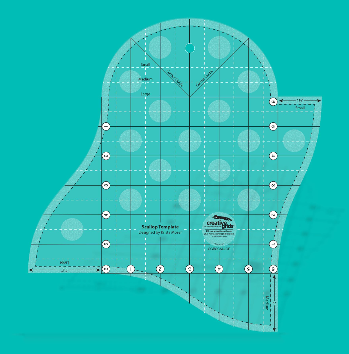 Creative Grids - Non-Slip Scallop Template