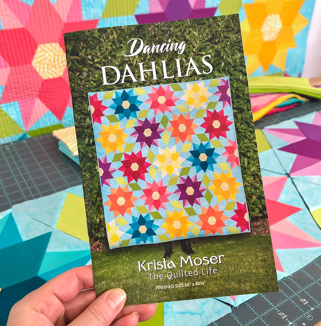 Dancy Dahlias Pattern by Krista Moser-The Quilted Life