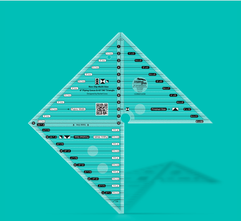 Creative Grids - Multi-Size 6" Flying Geese & 45/90 Degree Triangle