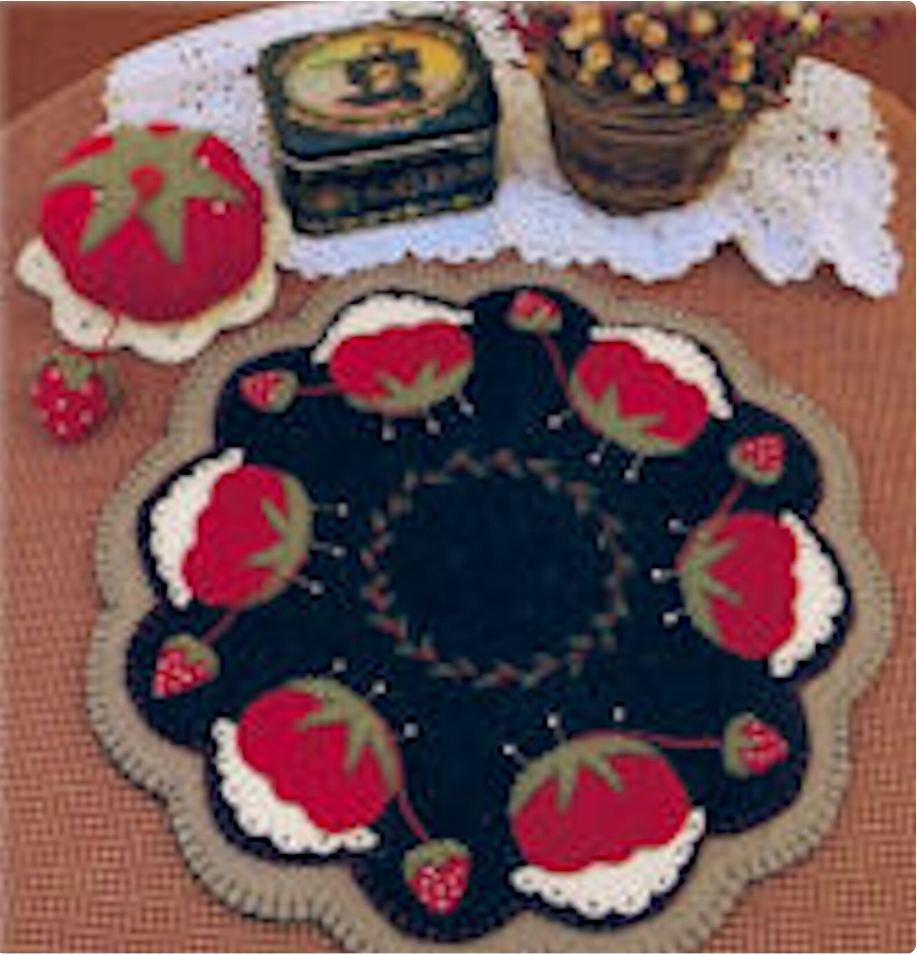 Memere's Pincushion Candle Mat & Pincushion Wool Kit and Pattern
