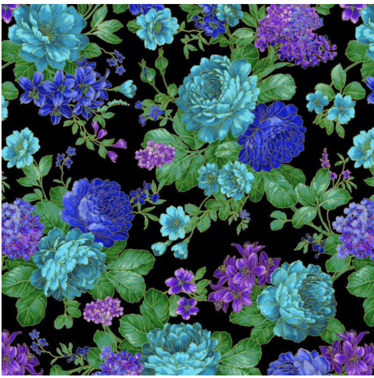 108" Opulent Bouquet by Michael Miller