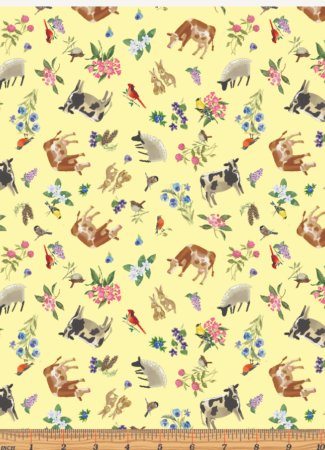 All New England Shop Hop 2024 - Spring Yellow by Benartex