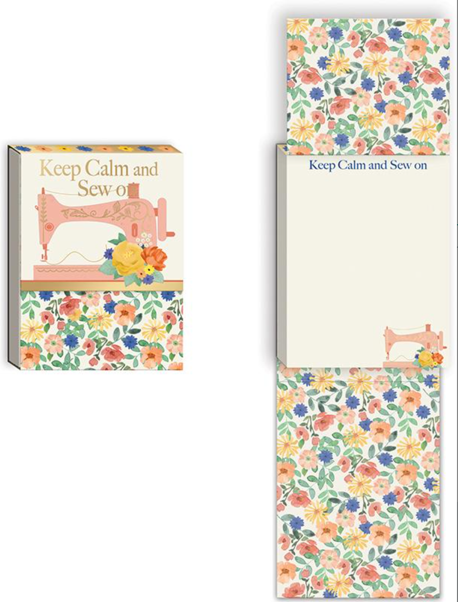 Notepad by MODA "Keep Calm and Sew On"