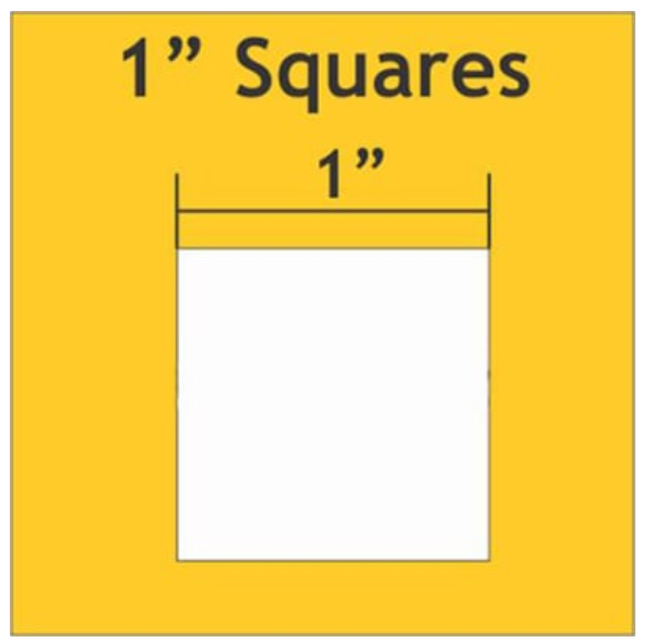 Paper Pieces - 1" Squares Small Pack - 150 Pieces