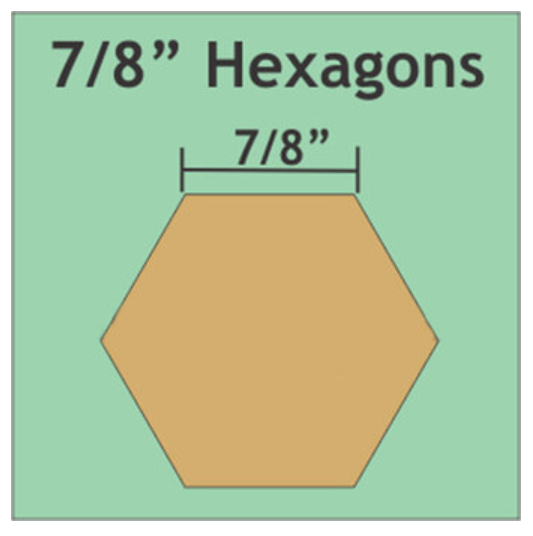 Paper Pieces - 7/8" Hexagons Small Pack - 100 Pieces